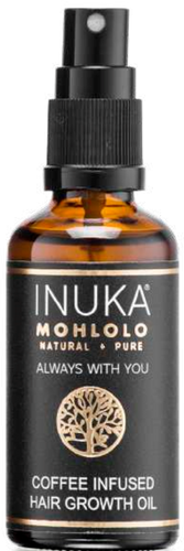 Inuka Óleo de Crescimento Capilar Infundido com Café (COFFEE INFUSED HAIR GROWTH OIL) - 50ml