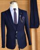 Terno Completo Azul Marinho Premium (Casaco, Calças e Colete)